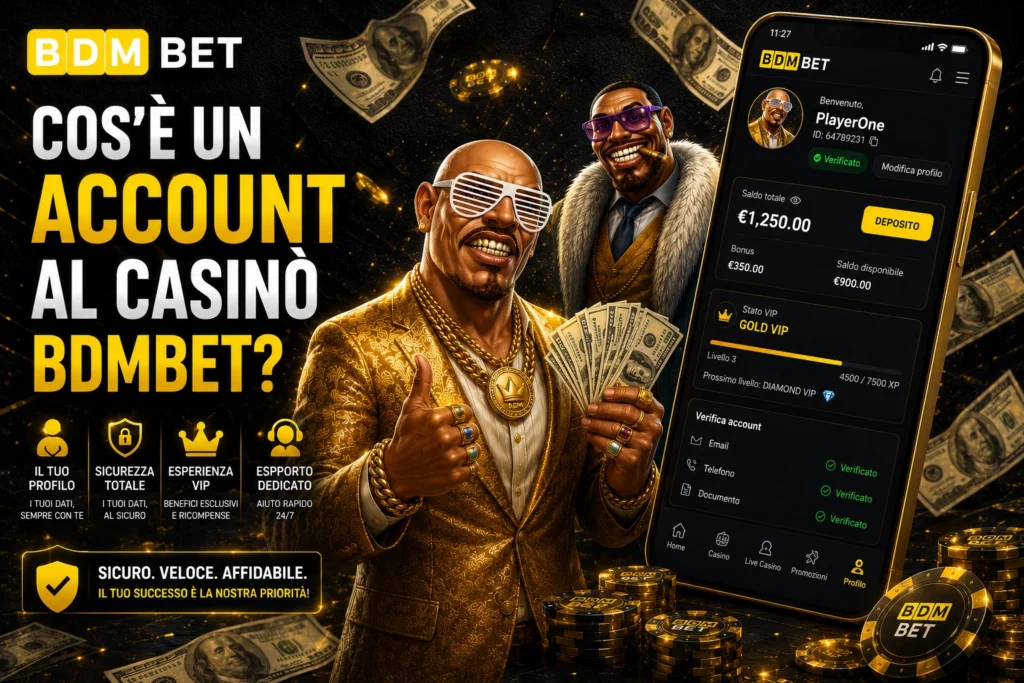 Account al Casinò BDMBet