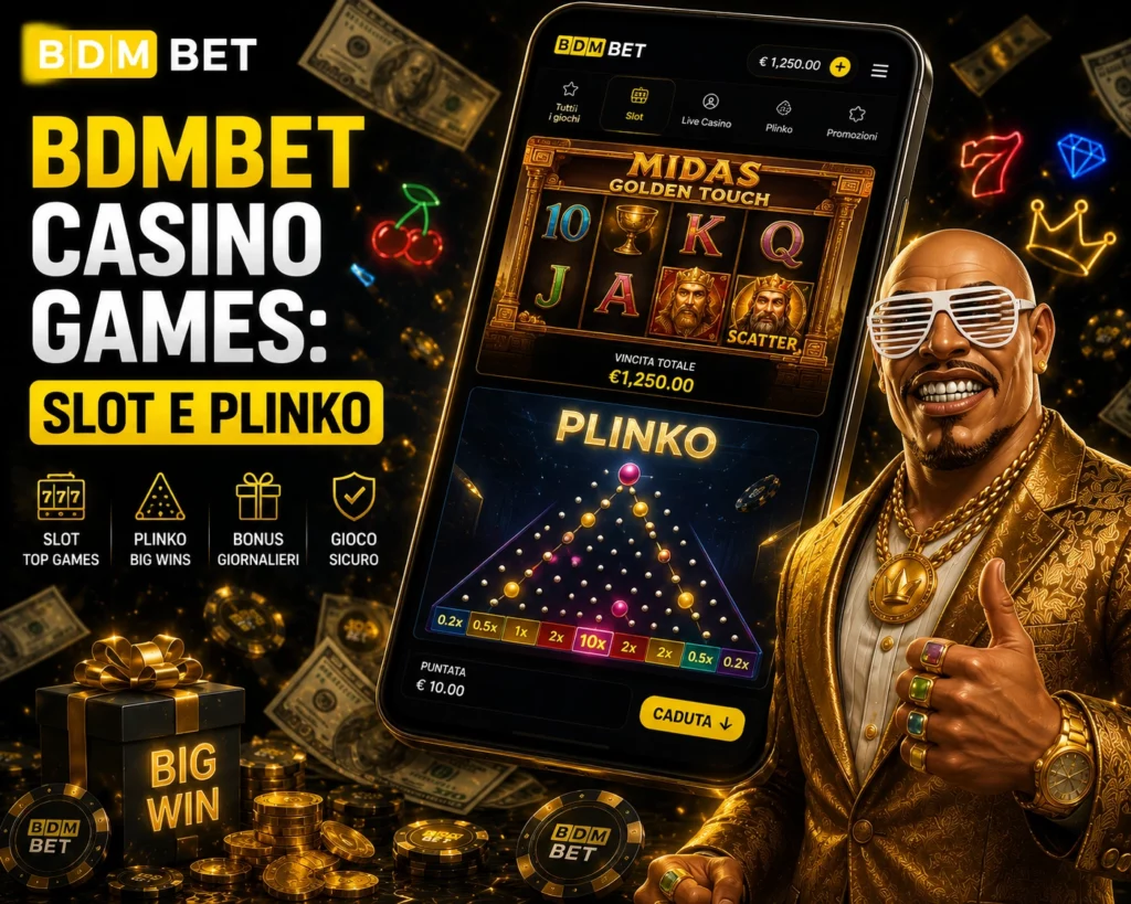 BDMBet Casino Games: Slot e Plinko