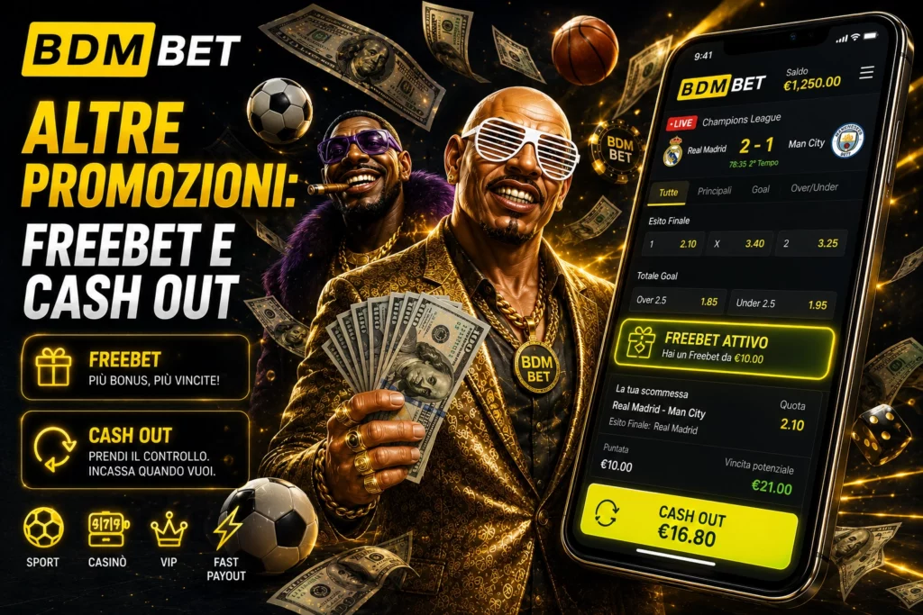 Altre Promozioni: Freebet e Cash Out