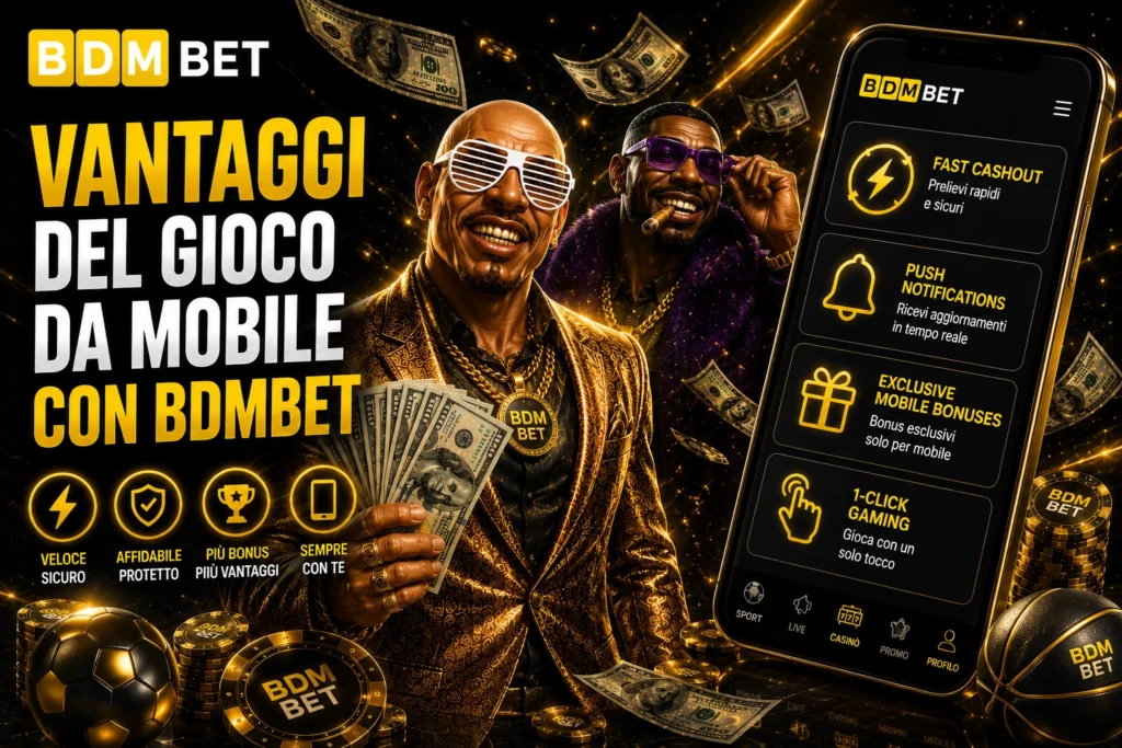 Vantaggi del Gioco da Mobile con BDMBet